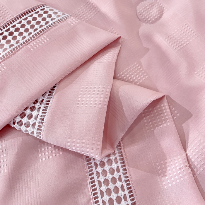 91家纺网 家纺一手货源 找家纺 优姿家纺  2024新品凉感生态提花大豆镂空抑菌夏被 格调优美-豆沙