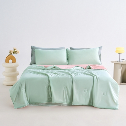 梦恬佳2024新款A类冰淇凌凉感丝夏被 蜜瓜粉