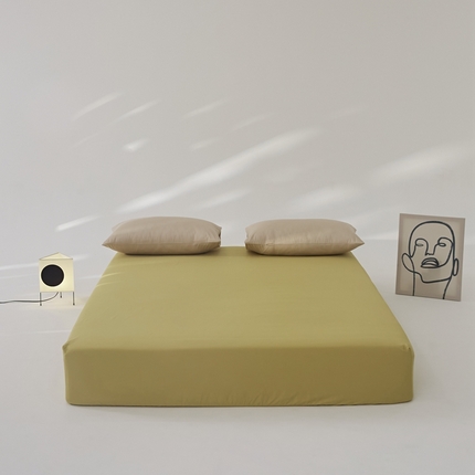 8小时 2024新款40S懒虫四件套系列---单床笠 懒虫-黄