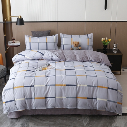 91家纺网 家纺一手货源 找家纺 （总）2024新款小清新ins风芦荟棉亲肤棉磨毛四件套植物羊绒直播