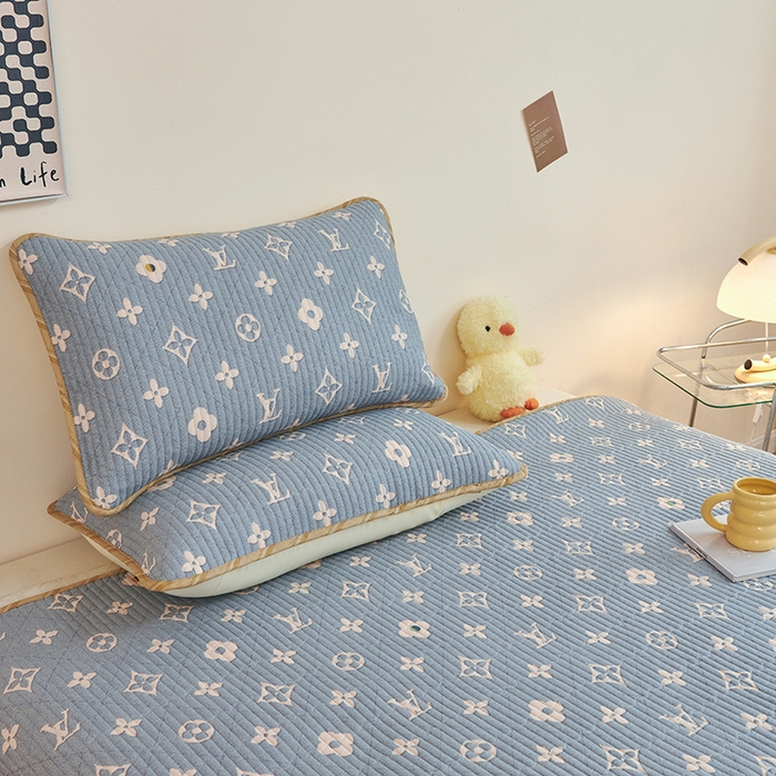 91家纺网 家纺一手货源 找家纺 莎果 2024新款正面纯棉绗缝床盖 灵感缪斯