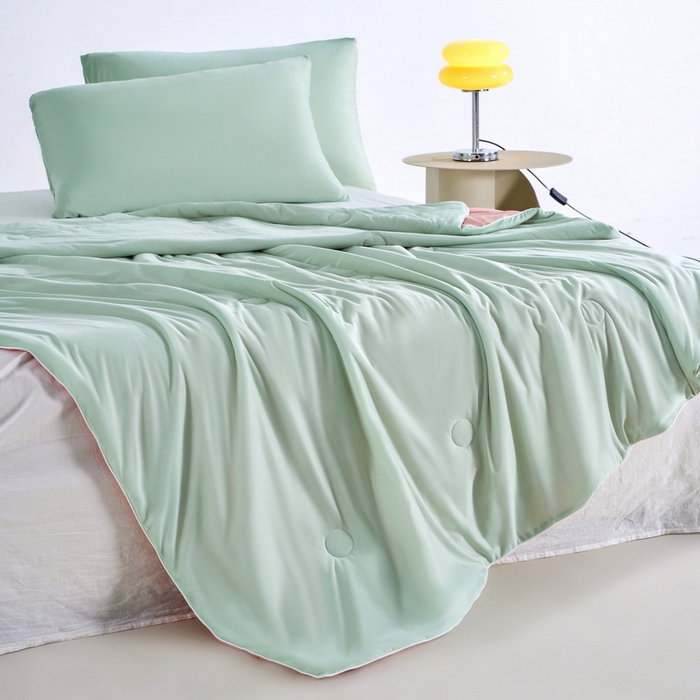 91家纺网 家纺一手货源 找家纺 （总）梦恬佳2024新款A类冰淇凌凉感丝夏被