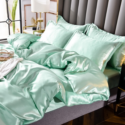 91家纺网 家纺一手货源 找家纺 （总）6经年 2025新款特价款丝绸水洗真丝冰丝单被套 直播爆款