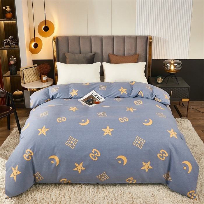 91家纺网 家纺一手货源 找家纺 尚帛 2024新款新疆棉磨毛印花单品被套 星际浩渺-灰