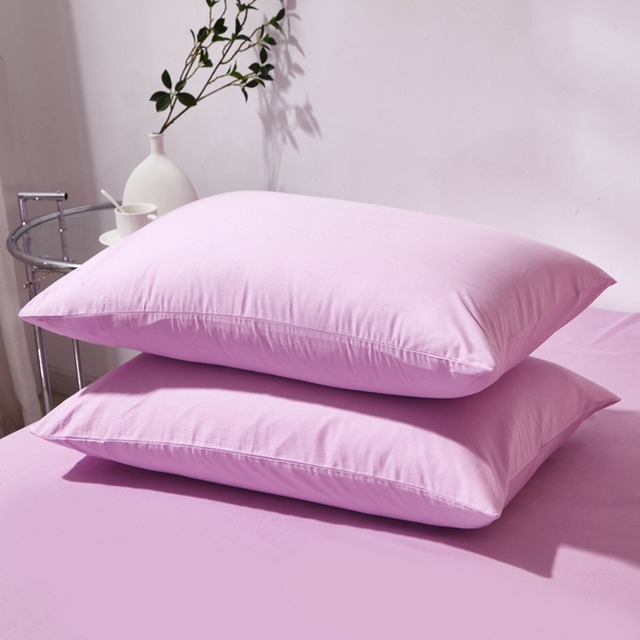 91家纺网 家纺一手货源 找家纺 （总）晶缦家纺 2025新款喷气全棉13376纯棉斜纹纯色多规格四件套和单品-沐色系列 单枕套