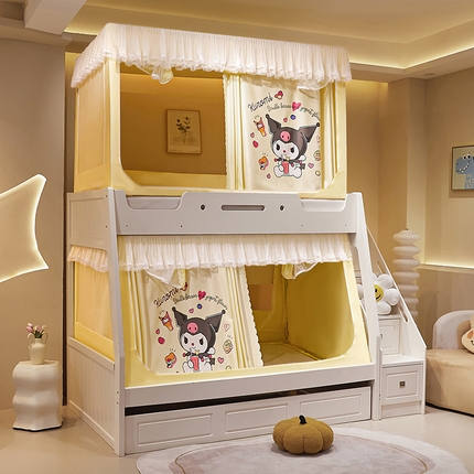 91家纺网 家纺一手货源 找家纺 （总）安金蚊帐 2024新款新型上下铺防尘顶子母床蚊帐