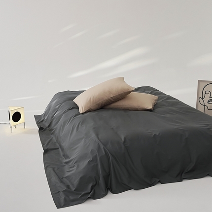 8小时  2024新款40S懒虫四件套系列---单床单 懒虫-炭黑