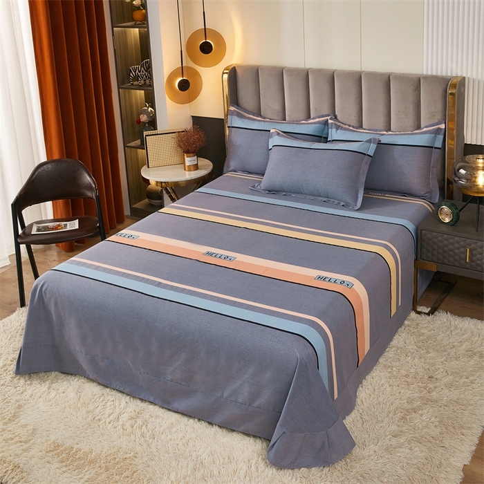 91家纺网 家纺一手货源 找家纺 尚帛 2024新款新疆棉磨毛印花单品枕套 致青春-灰