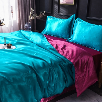 91家纺网 家纺一手货源 找家纺 （总）6经年 2025新款特价款丝绸水洗真丝冰丝单被套 直播爆款