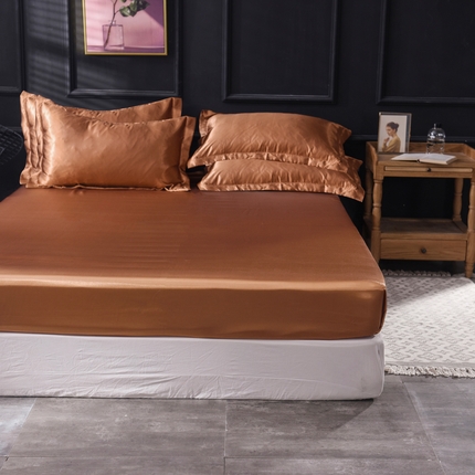 91家纺网 家纺一手货源 找家纺 （总）6经年 2025新款特价款丝绸水洗冰丝真丝单床笠 直播爆款