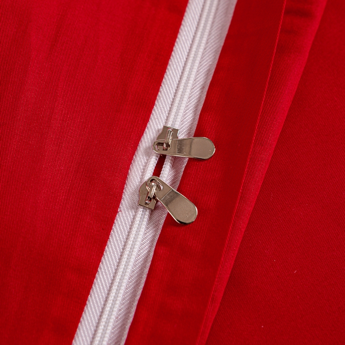 91家纺网 家纺一手货源 找家纺 银石 2024新款60新疆长绒棉大红婚庆绣花四件套 永结同心