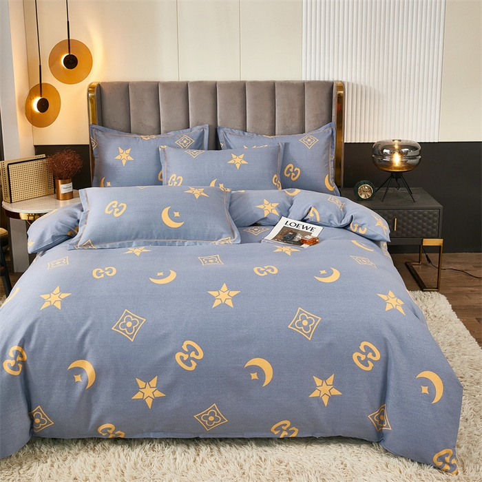 91家纺网 家纺一手货源 找家纺 尚帛 2024新款新疆棉磨毛印花单品被套 星际浩渺-灰