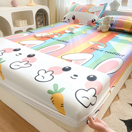 91家纺网 家纺一手货源 找家纺 （总）久云居2024A类印花磨毛防水床笠