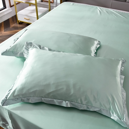 91家纺网 家纺一手货源 找家纺 （总）5经年 2025新款奢华真丝手感水洗冰丝天丝单枕套直播爆款 初见系列