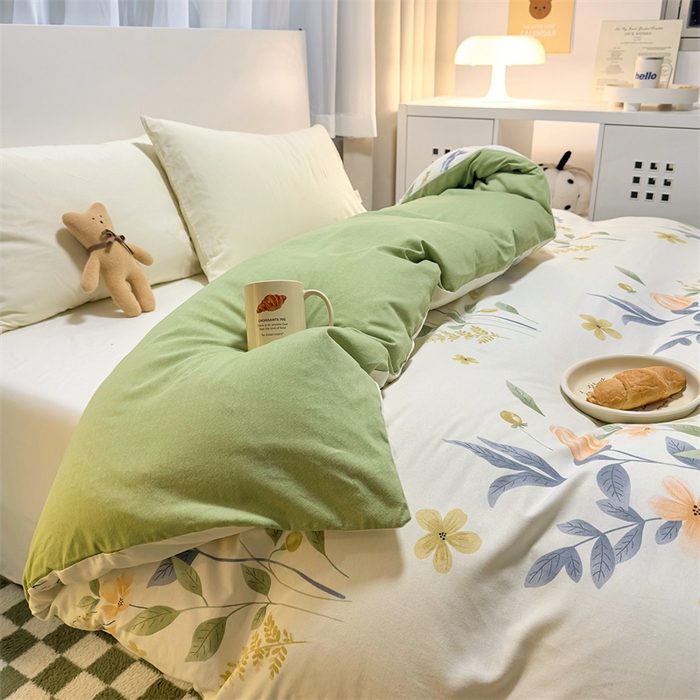 91家纺网 家纺一手货源 找家纺 尚帛 2024新款新疆棉磨毛印花单品被套 暖居