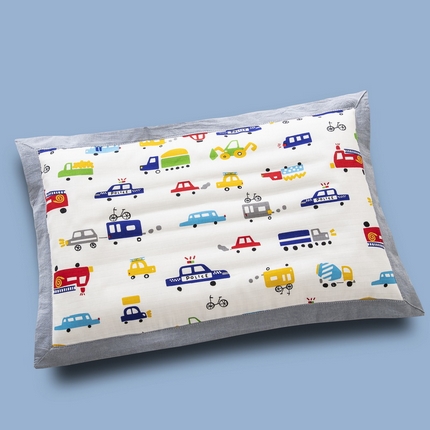 91家纺网 家纺一手货源 找家纺 （总）大黄蜂家居家纺 2025新款A类纯棉双层纱儿童荞麦枕套枕头