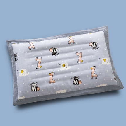 91家纺网 家纺一手货源 找家纺 （总）大黄蜂家居家纺 2025新款A类纯棉双层纱儿童荞麦枕套枕头