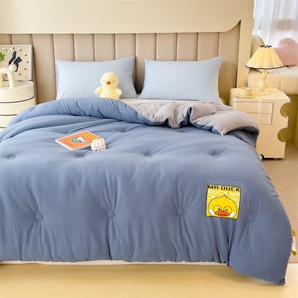 金帛坊 2024新款保暖火山熔岩鸭冬被被子被芯 雾蓝