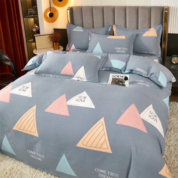 91家纺网 家纺一手货源 找家纺 尚帛 2024新款新疆棉磨毛印花单品被套 追光者