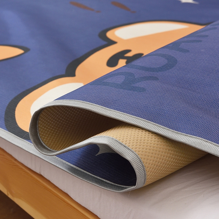 91家纺网 家纺一手货源 找家纺 多乐家纺 2024新款学生床数码大版印花冰丝凉席 萌虎