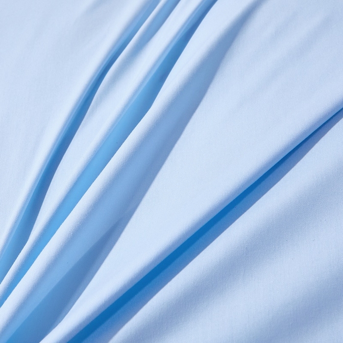 91家纺网 家纺一手货源 找家纺 晶缦家纺 2024新款喷气全棉13376纯棉斜纹纯色多规格四件套和单品-沐色系列 单床单 沐色-天蓝