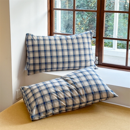 91家纺网 家纺一手货源 找家纺 （总）北欧良品 2024新款A类全棉色织水洗棉单枕套