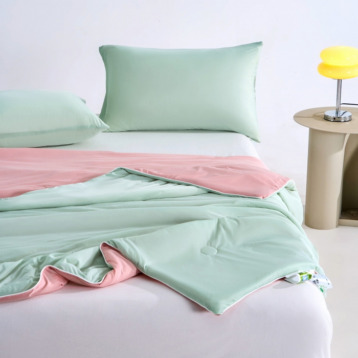 91家纺网 家纺一手货源 找家纺 （总）梦恬佳2024新款A类冰淇凌凉感丝夏被