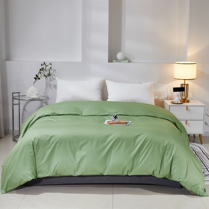 91家纺网 家纺一手货源 找家纺 （总）晶缦家纺 2025新款喷气全棉13376纯棉斜纹纯色多规格四件套和单品-沐色系列 单被套