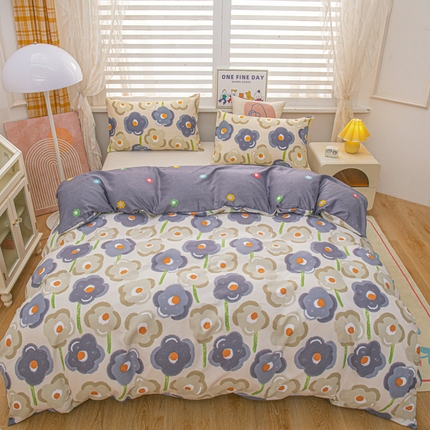 91家纺网 家纺一手货源 找家纺 莎臣豹 2025新款植物羊绒单品印花被套可配同款枕套 西雅图假日