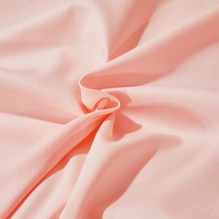 91家纺网 家纺一手货源 找家纺 晶缦家纺 2024新款喷气全棉13376纯棉斜纹纯色多规格四件套和单品-沐色系列 单床单 沐色-粉玉