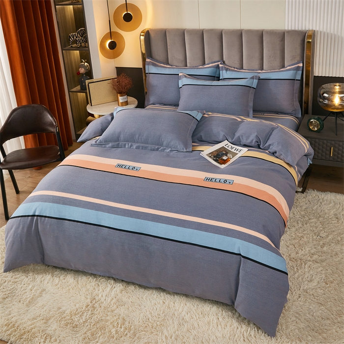 91家纺网 家纺一手货源 找家纺 尚帛 2024新款新疆棉磨毛印花单品枕套 致青春-灰