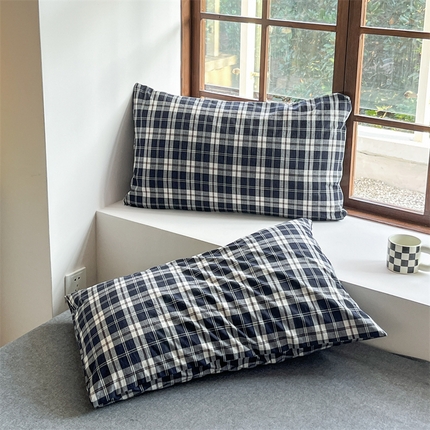 91家纺网 家纺一手货源 找家纺 （总）北欧良品 2024新款A类全棉色织水洗棉单枕套