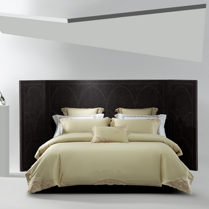 91家纺网 家纺一手货源 找家纺 （总）高大尚2025春夏新品长绒棉高端绣花四件套-馨香花语