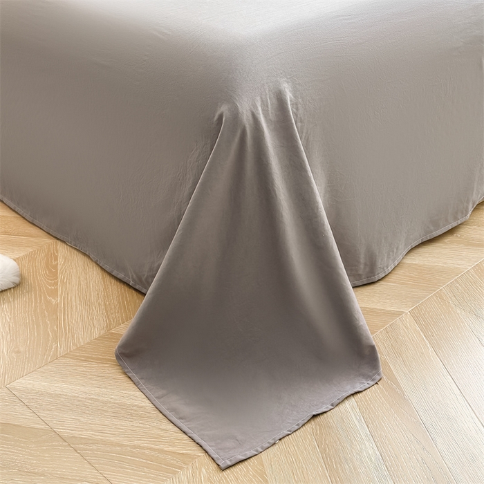 91家纺网 家纺一手货源 找家纺 （总）古吉梦 2024新款水洗棉小清新印花格子系列四件套