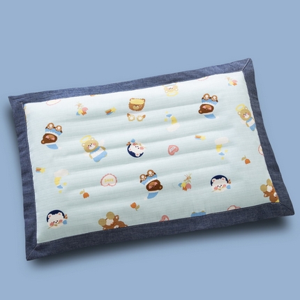 91家纺网 家纺一手货源 找家纺 （总）大黄蜂家居家纺 2025新款A类纯棉双层纱儿童荞麦枕套枕头