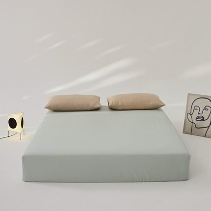 8小时 2024新款40S懒虫四件套系列---单床笠 懒虫-清水绿