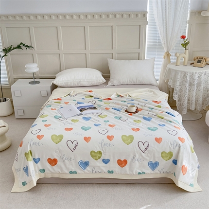 青螺家纺2024新款50S天丝夏凉被 唯爱