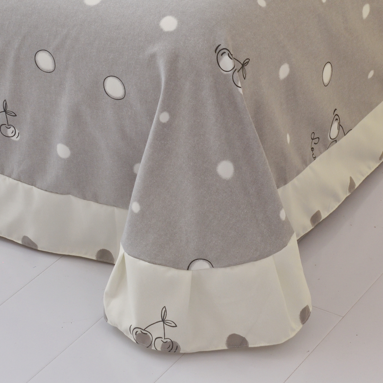 91家纺网 家纺一手货源 找家纺 宅家居 2024新韩版亲肤磨毛花边小号三件套 四件套床单大荷叶边 甜甜米