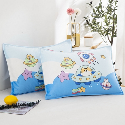91家纺网 家纺一手货源 找家纺 （总）大黄蜂家居家纺 2025新款水晶绒卡通图案枕套-平面款水晶绒枕套