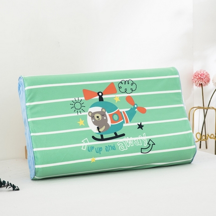 大黄蜂家居家纺 2025新款水晶绒卡通图案枕套乳胶款水晶绒枕套 小熊飞行员