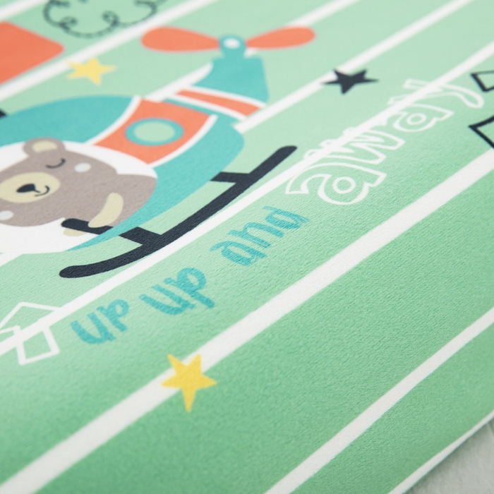 91家纺网 家纺一手货源 找家纺 大黄蜂家居家纺 2025新款水晶绒卡通图案枕套乳胶款水晶绒枕套 小熊飞行员