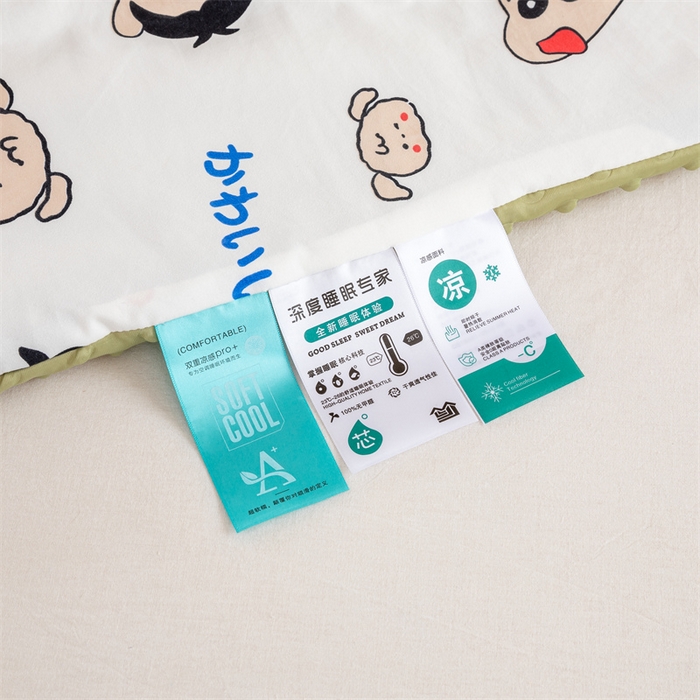 91家纺网 家纺一手货源 找家纺 芯元素 2024新款A类水洗棉凉豆豆夏被 趣味小新