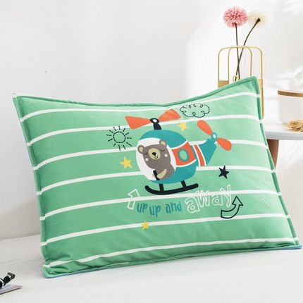 91家纺网 家纺一手货源 找家纺 （总）大黄蜂家居家纺 2025新款水晶绒卡通图案枕套-平面款水晶绒枕套