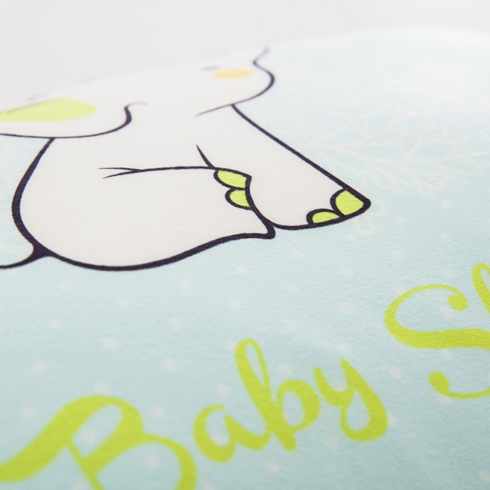 91家纺网 家纺一手货源 找家纺 大黄蜂家居家纺 2025新款水晶绒卡通图案枕套-平面款水晶绒枕套 小象宝宝