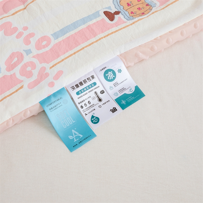 91家纺网 家纺一手货源 找家纺 芯元素 2024新款A类水洗棉凉豆豆夏被 兔子小姐