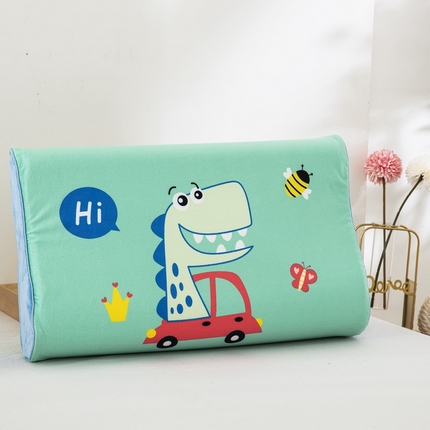 91家纺网 家纺一手货源 找家纺 大黄蜂家居家纺 2025新款水晶绒卡通图案枕套乳胶款水晶绒枕套 汽车恐龙