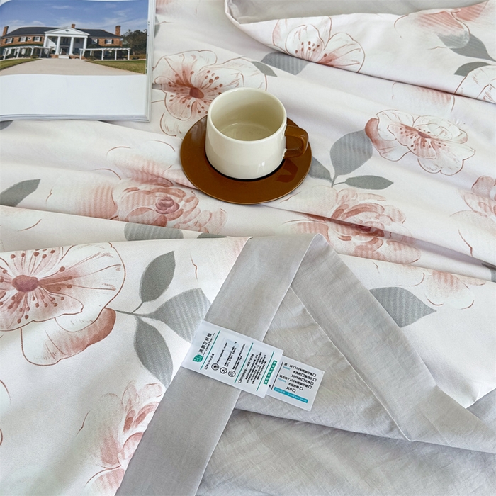 91家纺网 家纺一手货源 找家纺 青螺家纺2024新款50S天丝夏凉被 浪漫夏粉