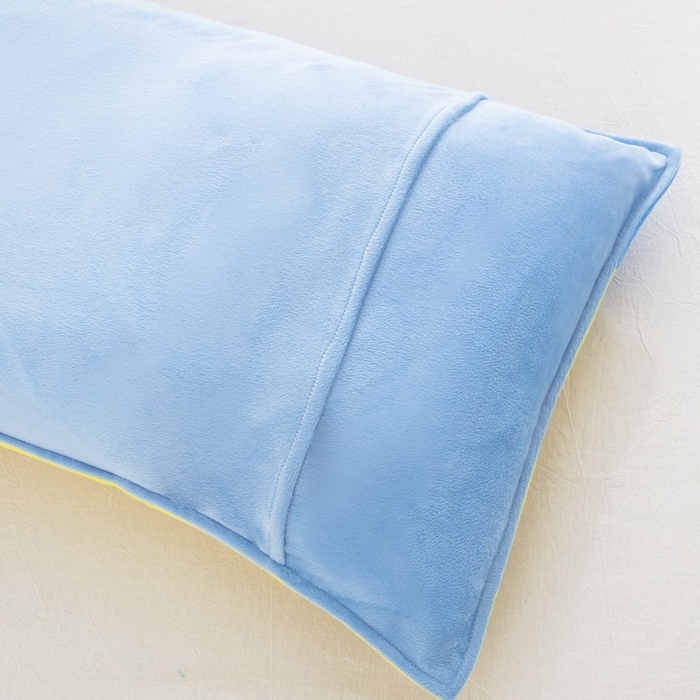 91家纺网 家纺一手货源 找家纺 大黄蜂家居家纺 2025新款水晶绒卡通图案枕套-平面款水晶绒枕套 恐龙挖机