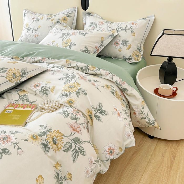 91家纺网 家纺一手货源 找家纺 橙艺家居 2024新款铂金云棉四件套 梦暖