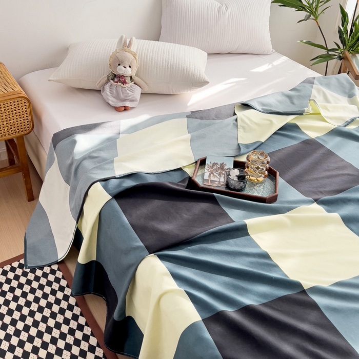 91家纺网 家纺一手货源 找家纺 赫然家纺 新款80g芦荟棉单品床单 创意空间